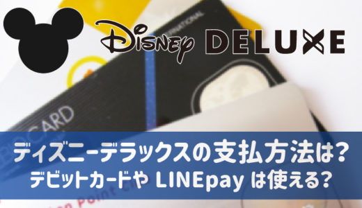 ディズニーデラックス支払方法